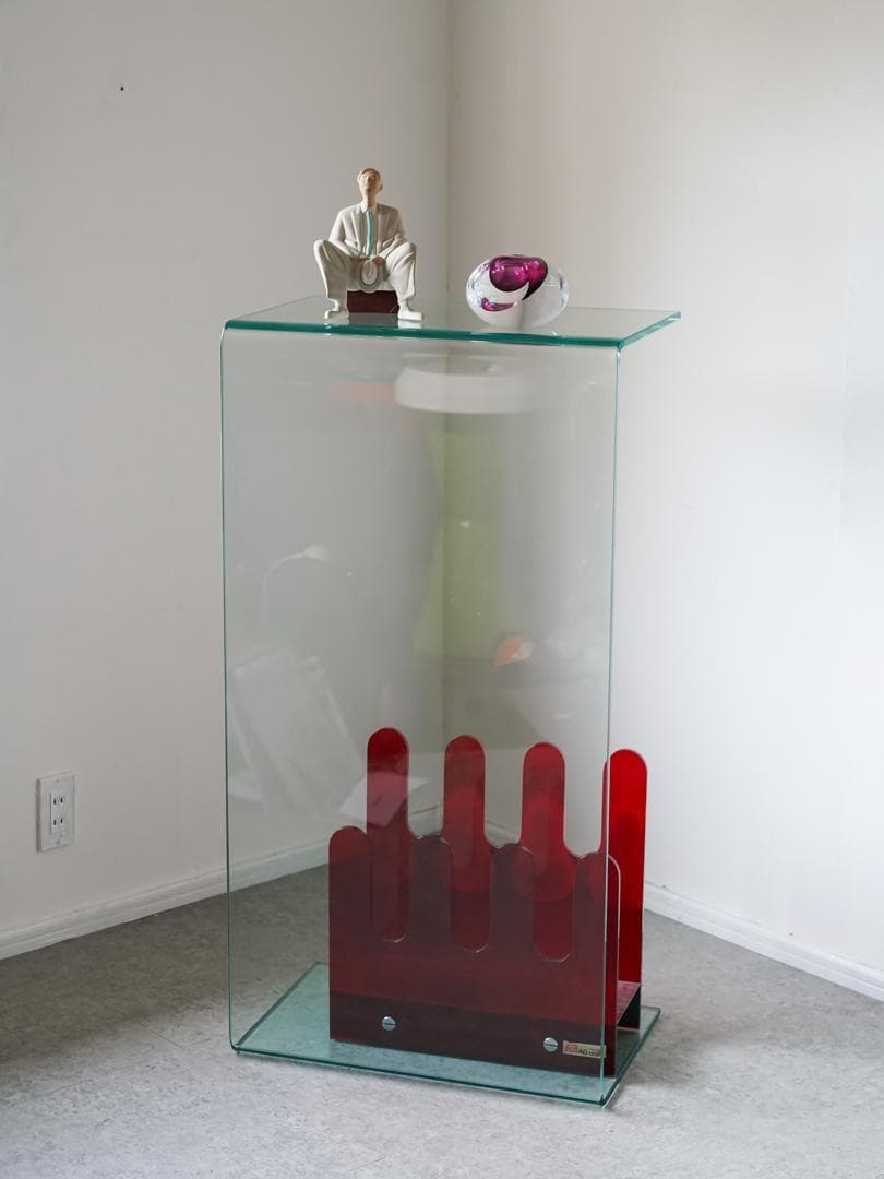 【BG】　SATURN ガラス コーヒーテーブル モダン