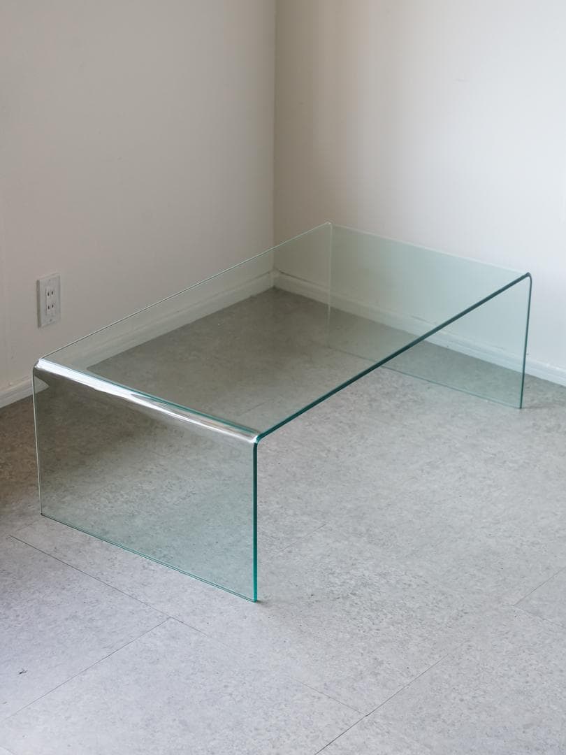 【BG】　SATURN ガラス コーヒーテーブル モダン