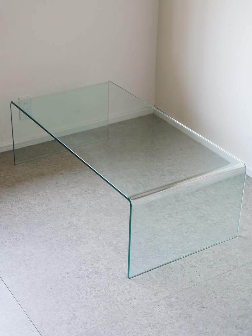 【BG】　SATURN ガラス コーヒーテーブル モダン