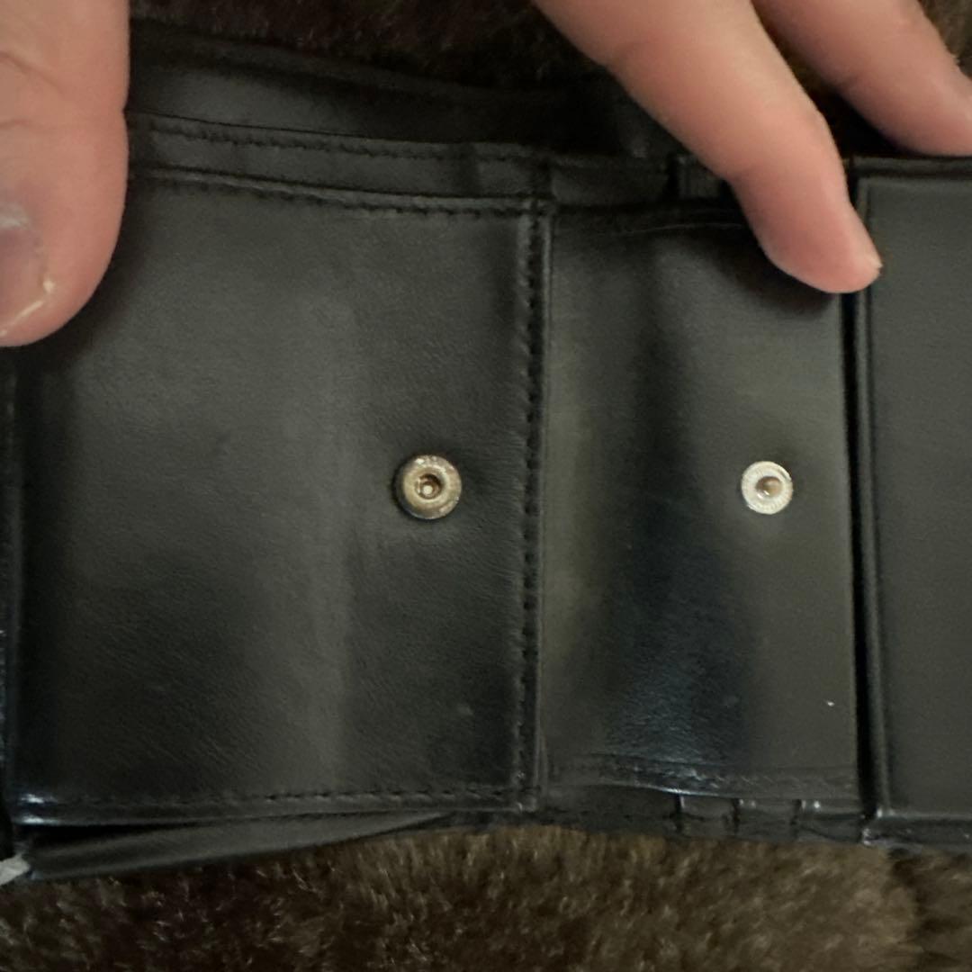 黒 レザー 二つ折り財布　大人気ディーゼル財布　最終値下げ‼️