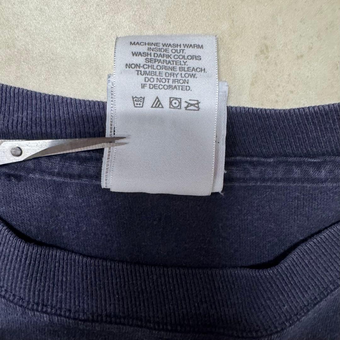 ハーレーダビッドソン ロンT hanes USA製 ネイビー XL 袖プリ