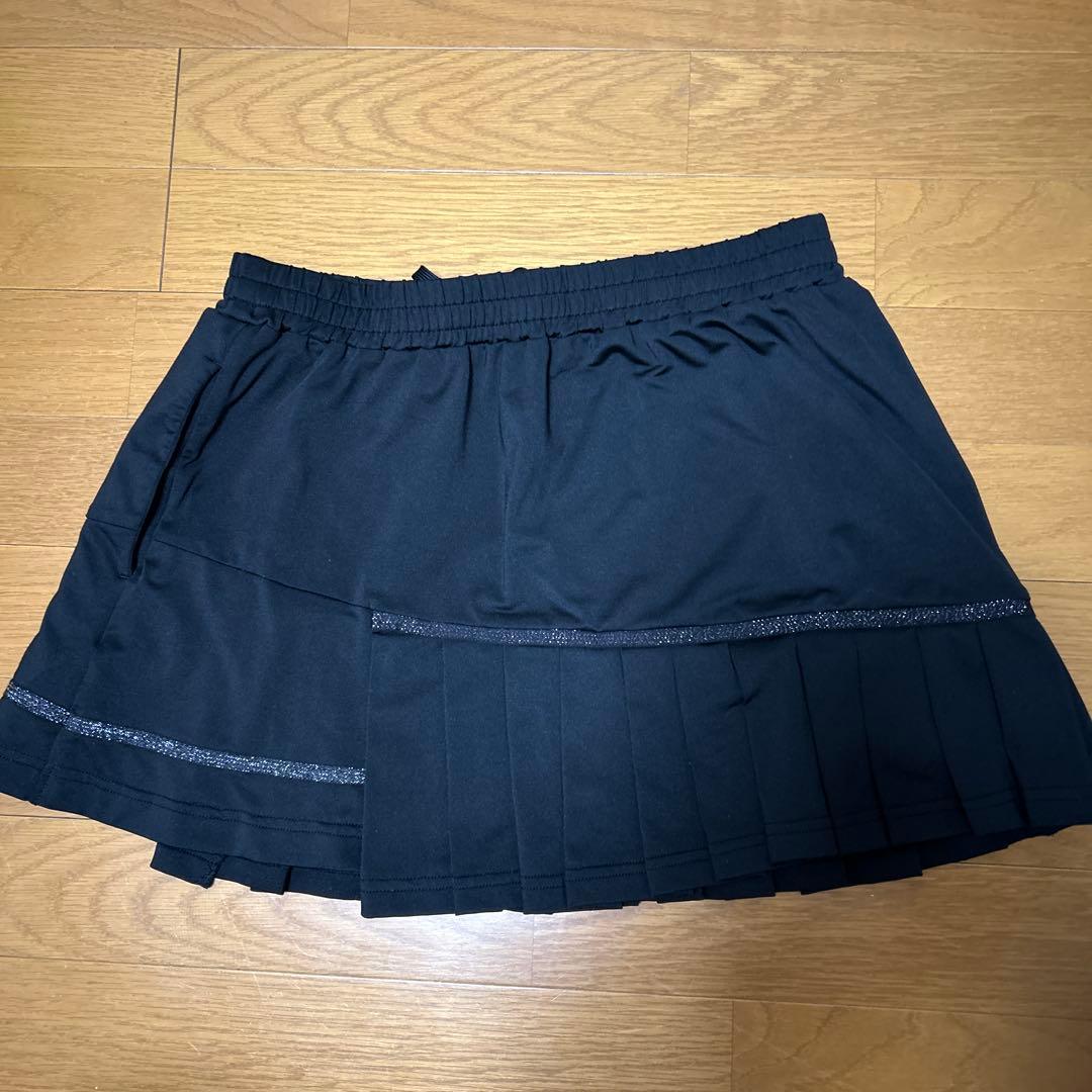 Admiral テニス スカート L ブラック　プリーツスコート