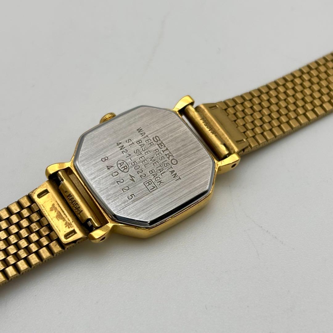 稼働✨セイコー SEIKO ヴィンテージ 腕時計 オクタゴン ゴールド 美品