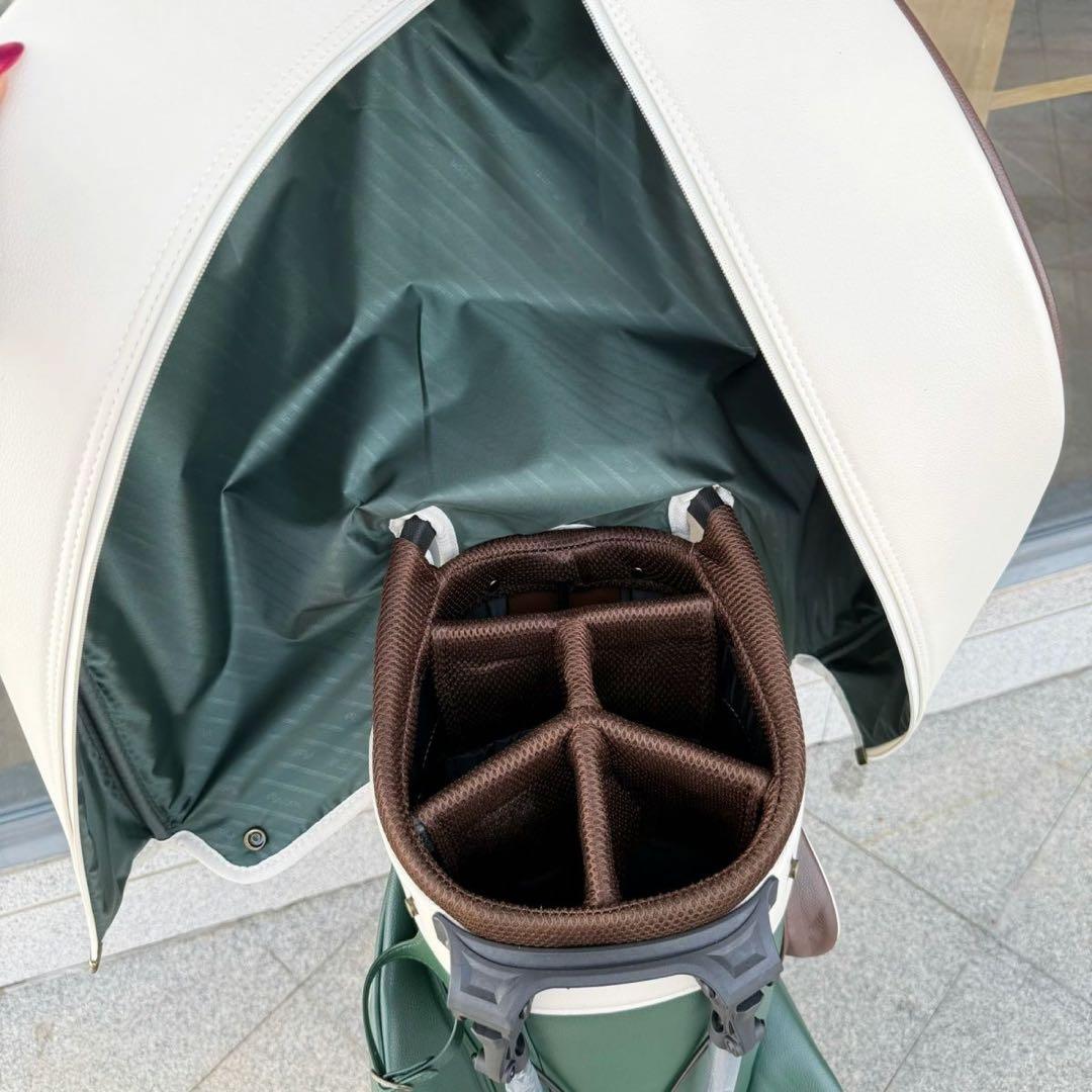 【即発送】 マルボン ゴルフ Malbon キャディバッグ スタンド式 グリーン