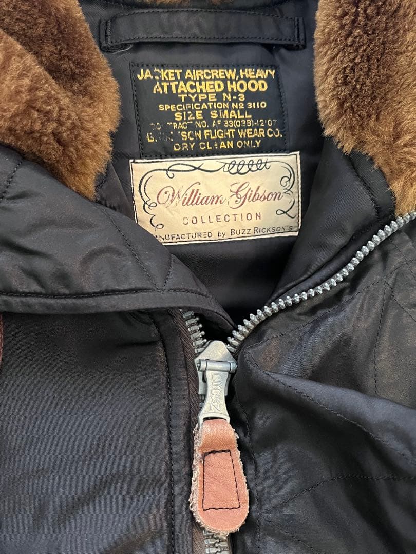 バズリクソンズ　ウィリアムギブソン　N-3 サイズS