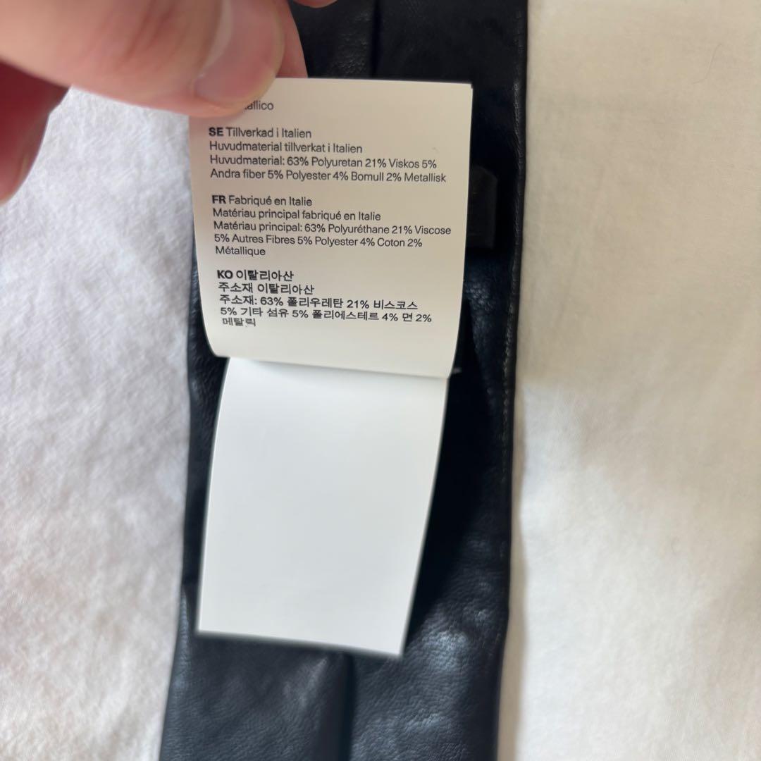 our legacy レザー ネクタイ Fake Leather tie