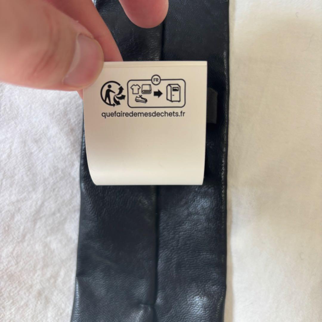 our legacy レザー ネクタイ Fake Leather tie