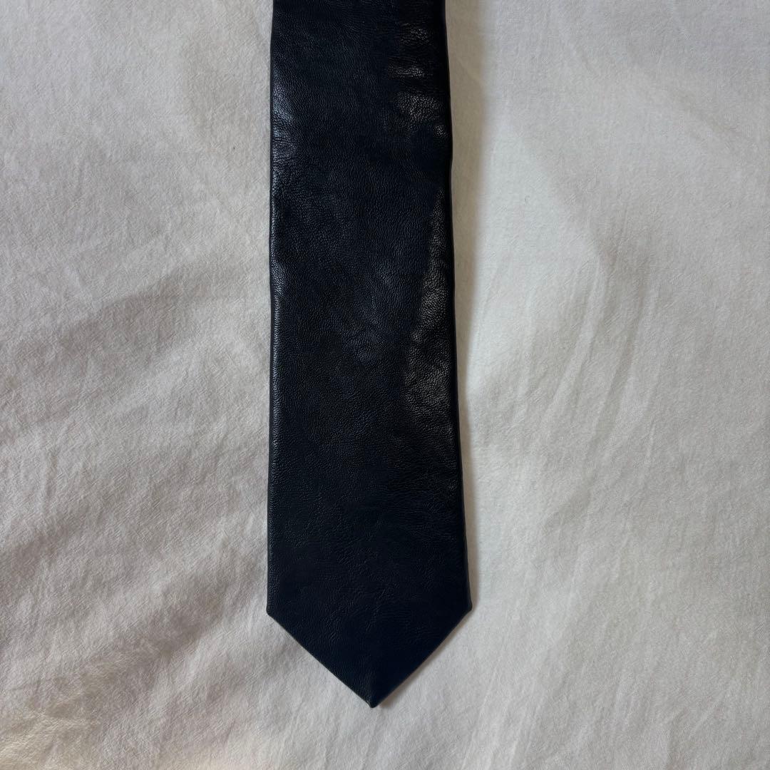 our legacy レザー ネクタイ Fake Leather tie