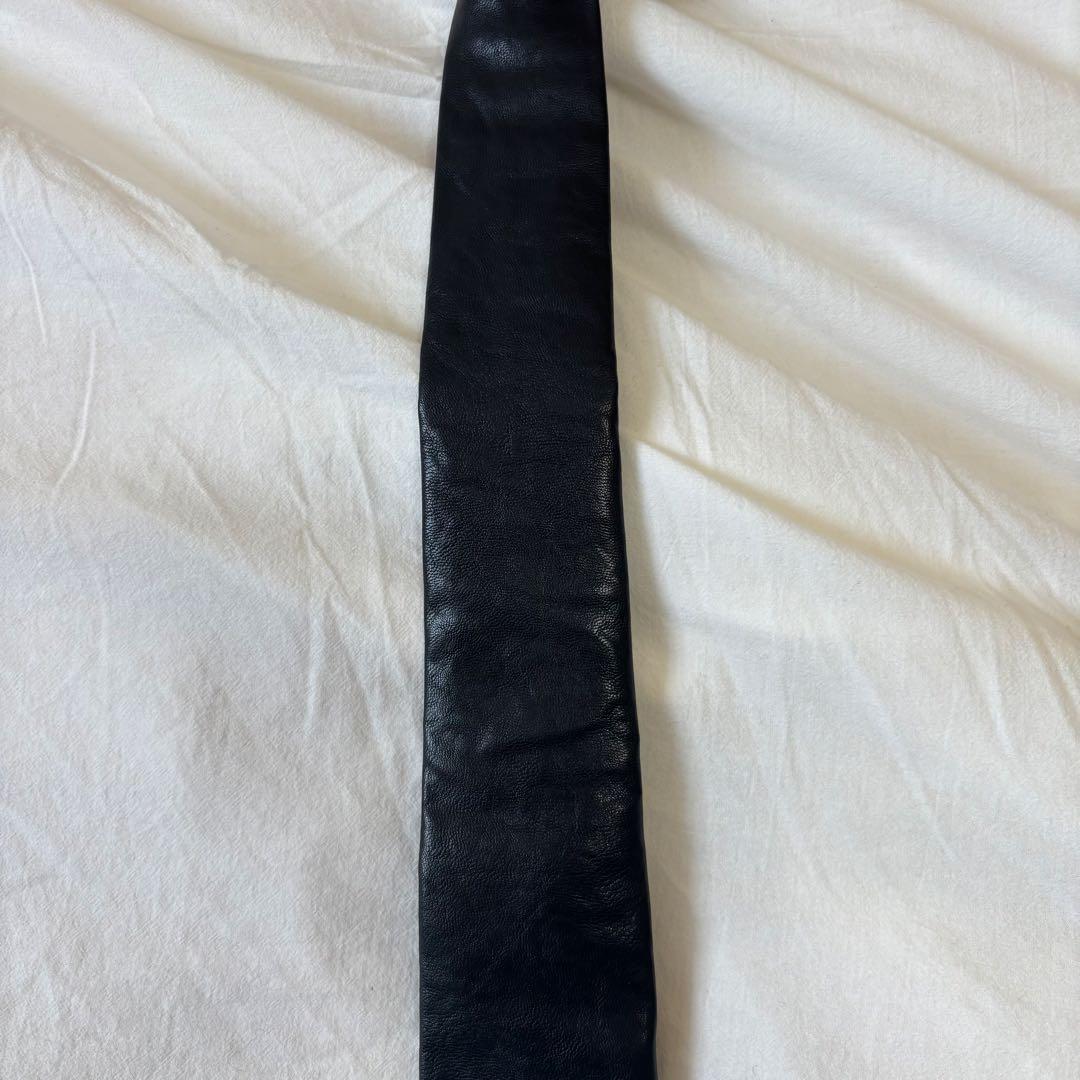 our legacy レザー ネクタイ Fake Leather tie