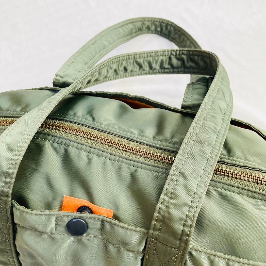ポーターPORTERタンカーLミニボストン緑ダッフルバッグ 廃盤モデル吉田カバン