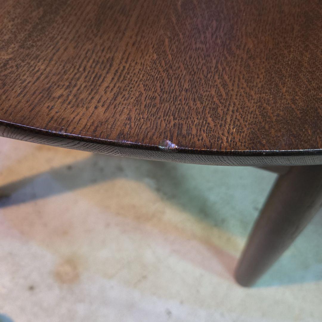 柏木工「ソフィー」 アームチェア 座面低め ダークブラウン ナラ材 2脚セット②