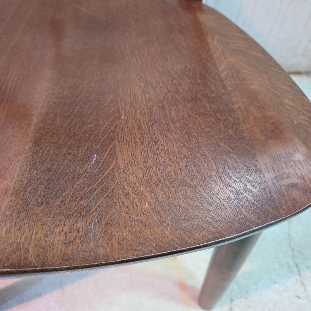 柏木工「ソフィー」 アームチェア 座面低め ダークブラウン ナラ材 2脚セット②