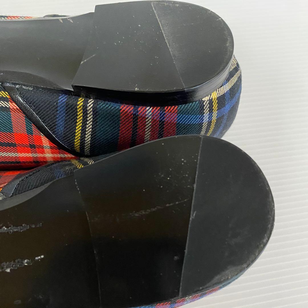 未使用ラルフローレン　フラットシューズ　タータンチェック