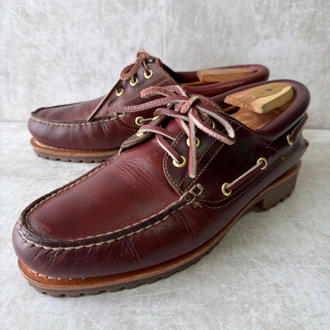 Timberland 3eye classic lug 26cm バーガンディ