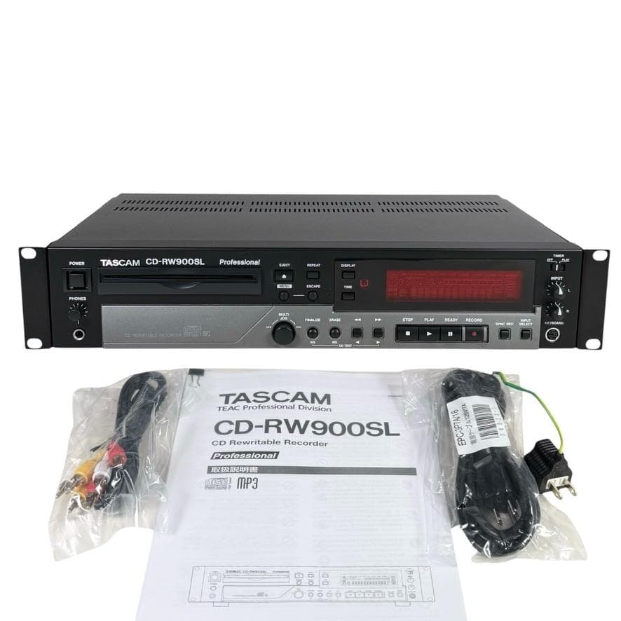CD録音履歴69時間・TASCAM CDレコーダー 業務用 CD-RW900SL