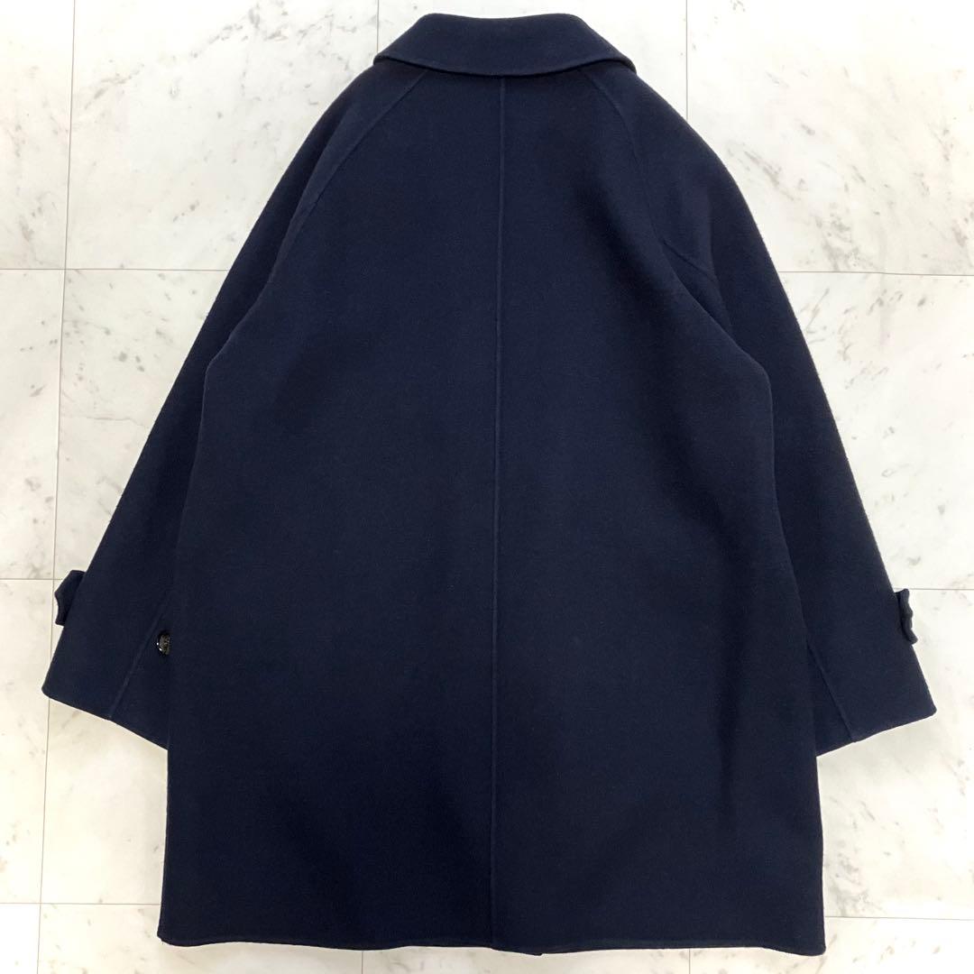 美品 フレームワーク リバーバルカラーショートコート ネイビー 36