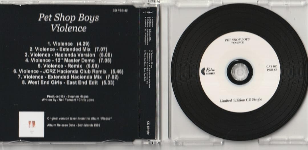Pet Shop Boys　Violence / West End Girls