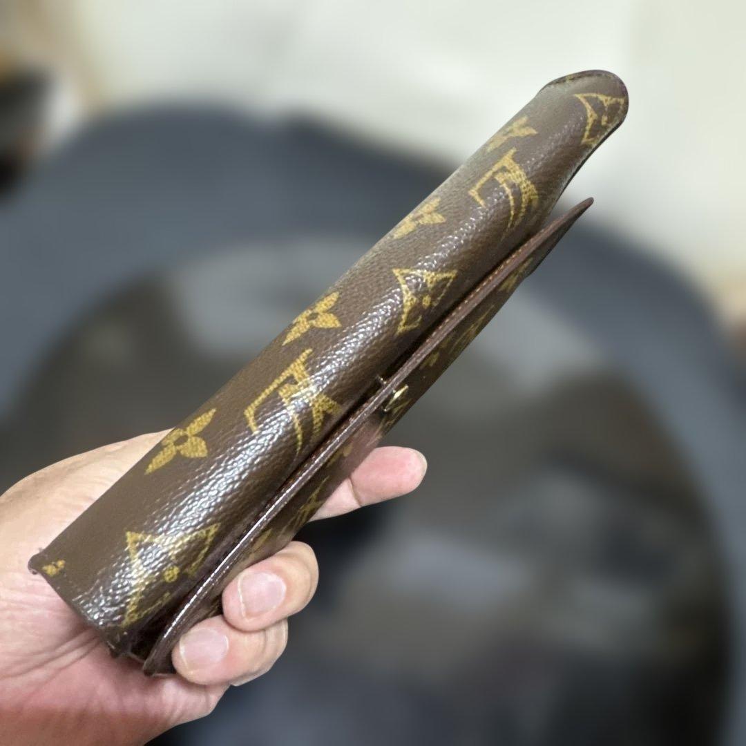 ⑧★使用感少/美品♪モノグラム 三つ折り長財布