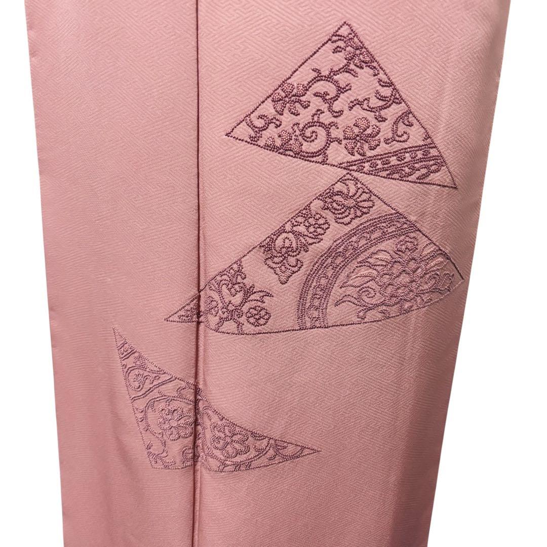 美品　袷　正絹　相良刺繍　訪問着　フルセット　4点　特選西陣更紗柄袋帯付き