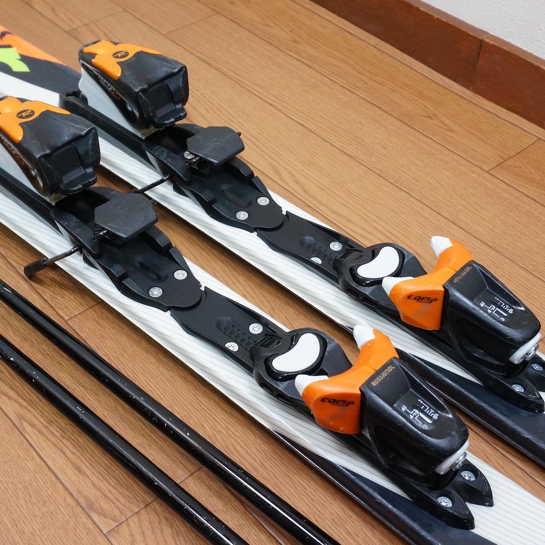 メンテ済 130cm 靴23.5cm ROSSIGNOL スキーセット