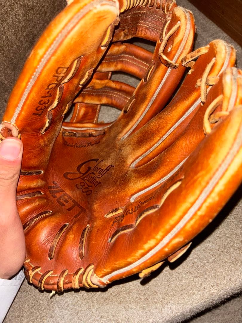 希少　当時物　ジャイアンツ吉村モデルZETT硬式外野手グローブ値下げ可