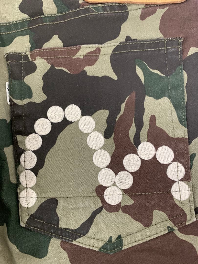 【中古】EVISU 迷彩パンツ LOT2005P SIZE34×34