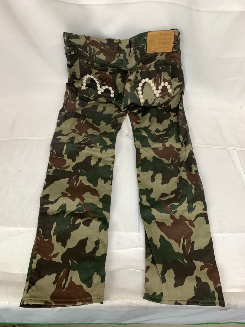 【中古】EVISU 迷彩パンツ LOT2005P SIZE34×34