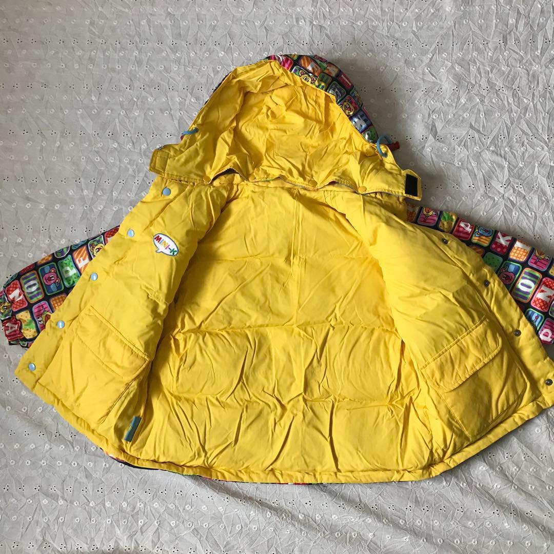 ♡ミニケー♡ ダウンコート リバーシブル 総柄 ジャンパー 防寒 クマ ポップ