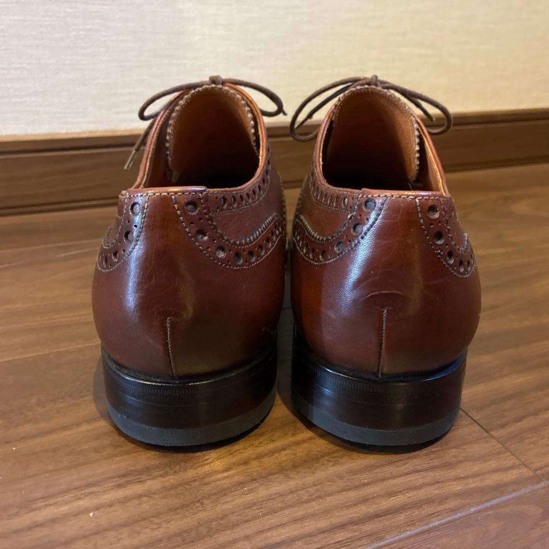 ヤンコ YANKO ウイングチップ ブラウン 25 1/2EE