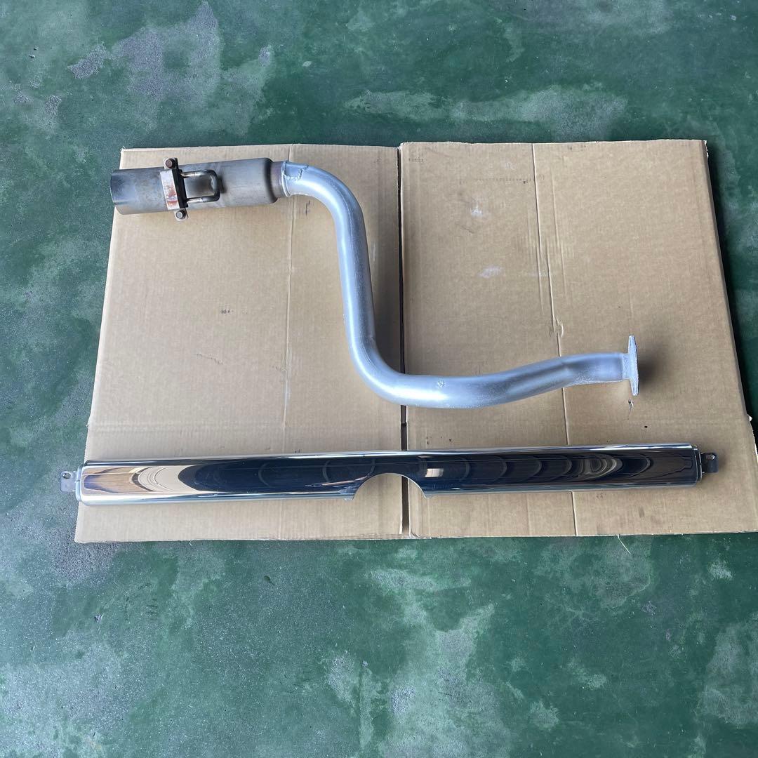 L700ミラジーノ　センターマフラー　メッキガーニッシュ