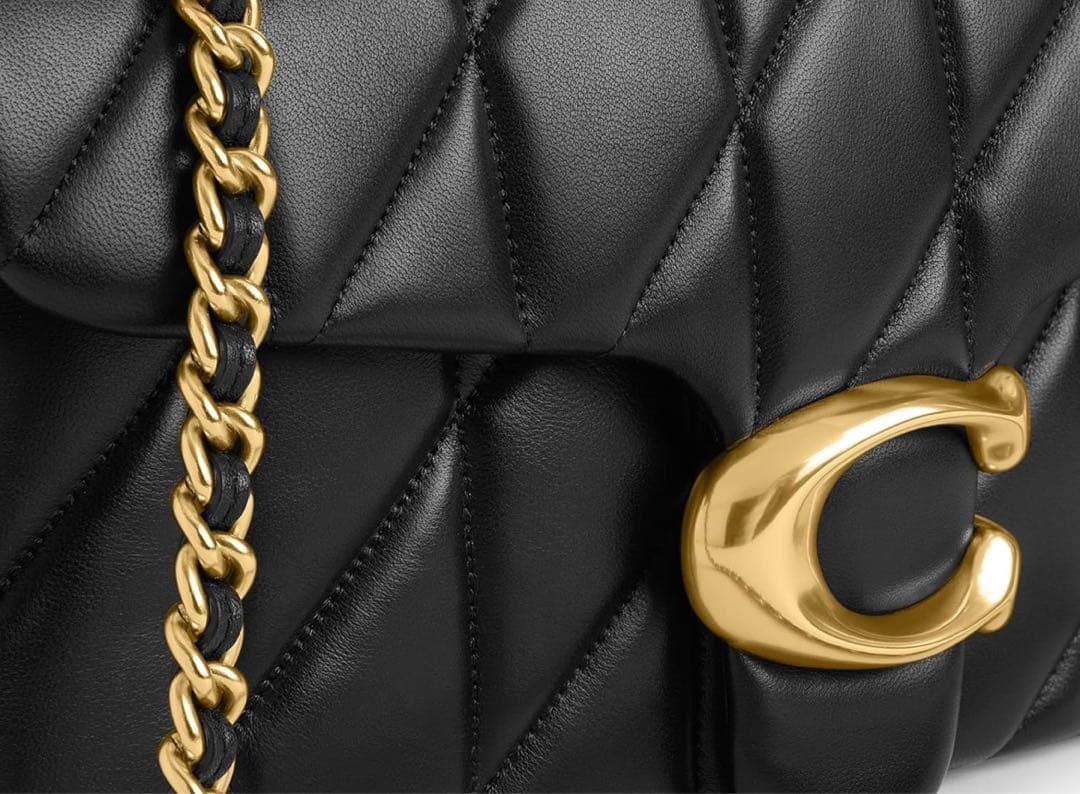 【新品】COACH タビー ショルダー バッグ 26・キルティング　ゴールド金具