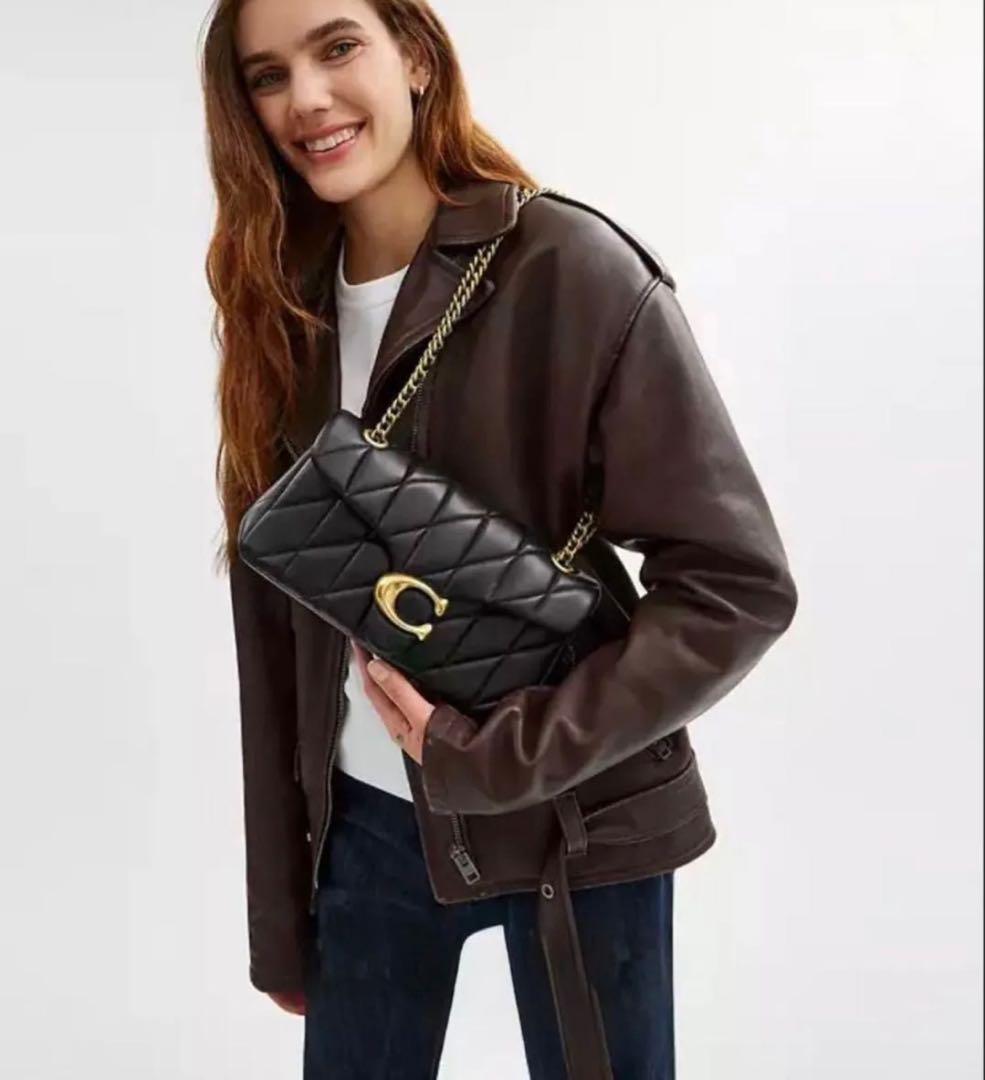 【新品】COACH タビー ショルダー バッグ 26・キルティング　ゴールド金具