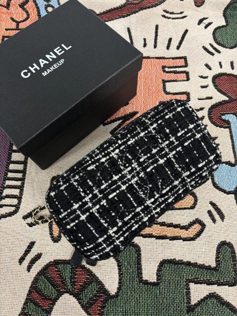 レディー ツイード ス チェーン ショルダーバッグ【箱付き】