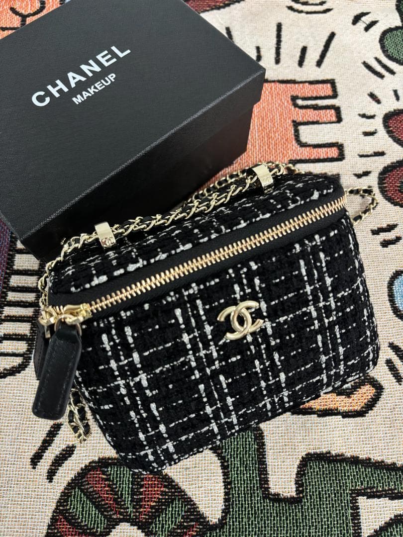 レディー ツイード ス チェーン ショルダーバッグ【箱付き】