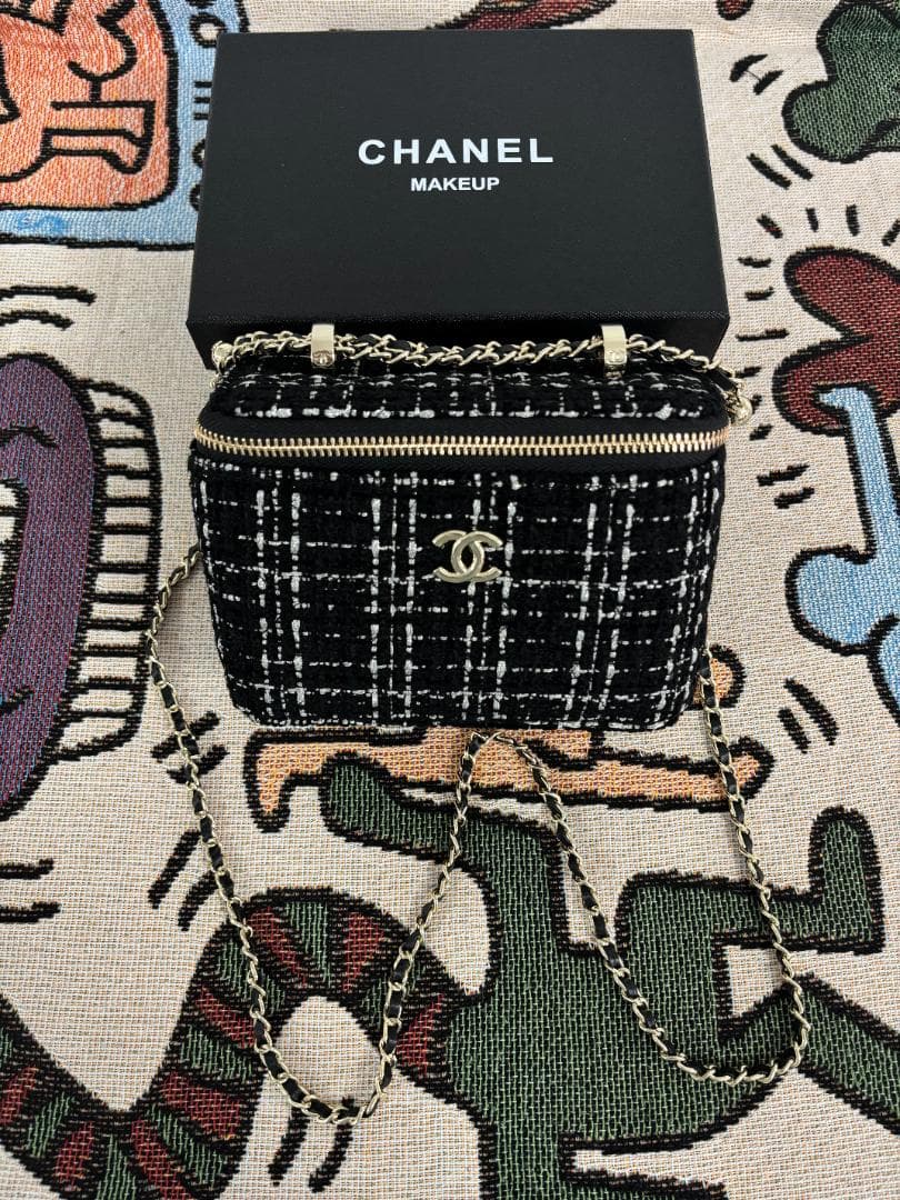 レディー ツイード ス チェーン ショルダーバッグ【箱付き】