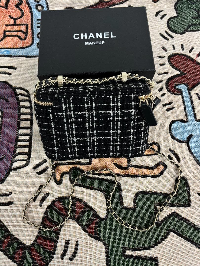 レディー ツイード ス チェーン ショルダーバッグ【箱付き】