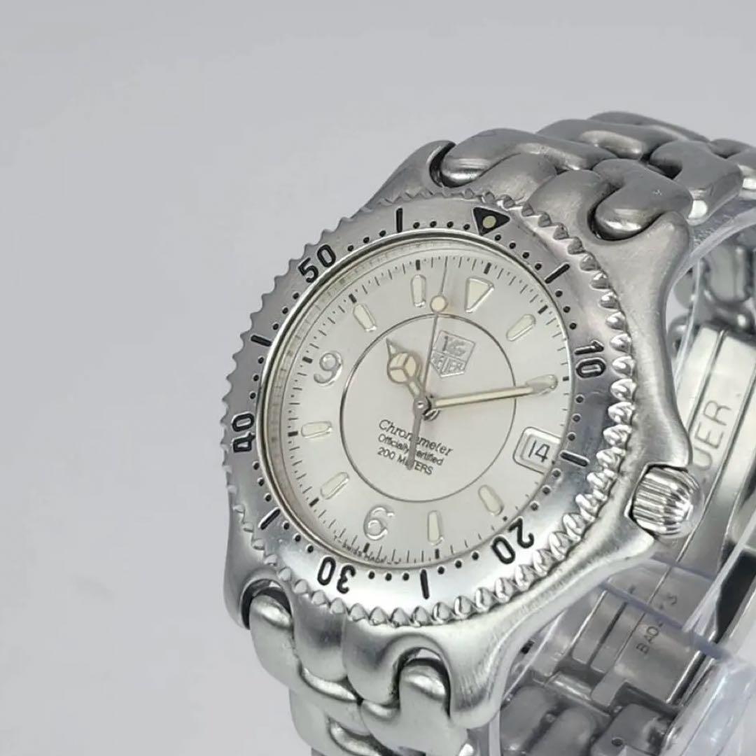美品 タグホイヤー　クロノメーター WG5112 シルバー 自動巻き　メンズ