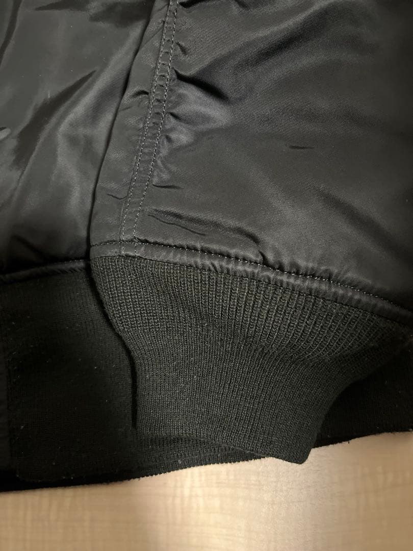 リバーシブル MA-1ジャケット ブラック/オレンジ　xl