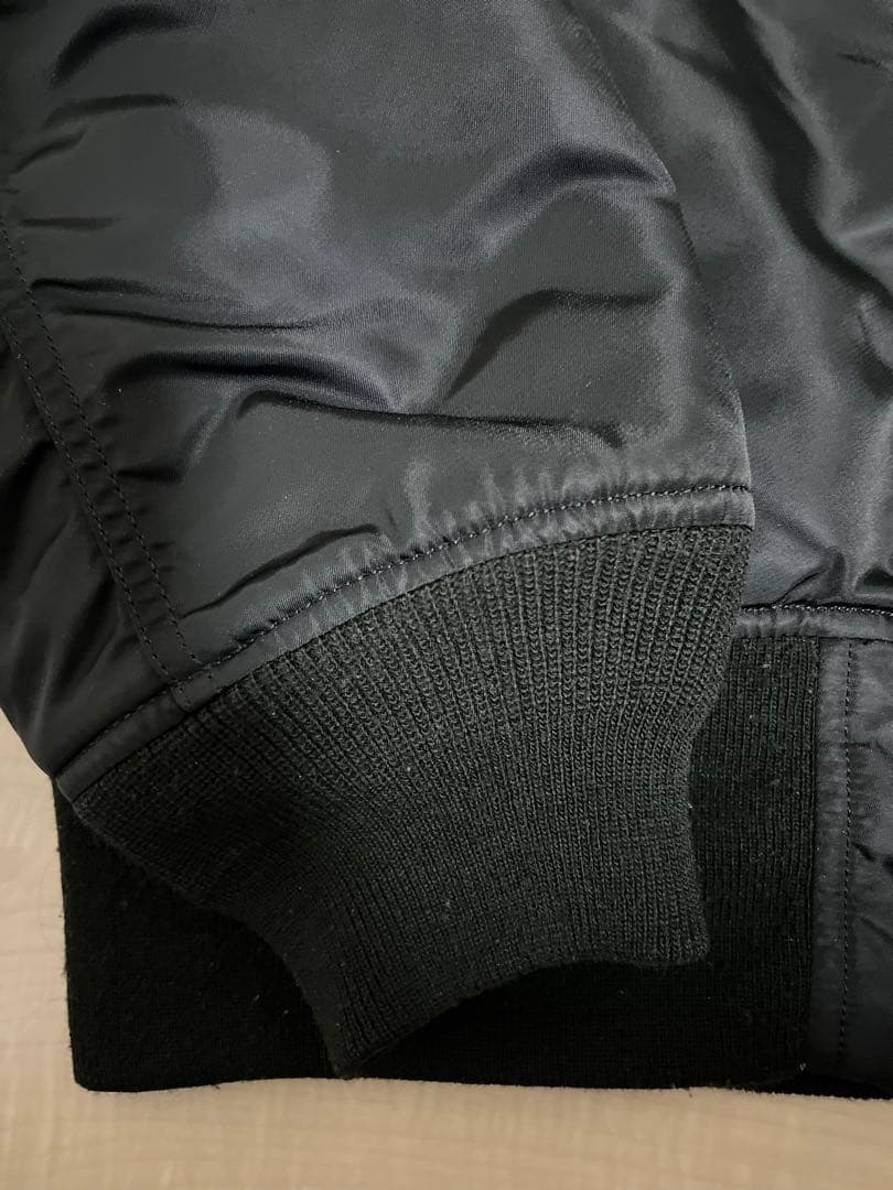 リバーシブル MA-1ジャケット ブラック/オレンジ　xl