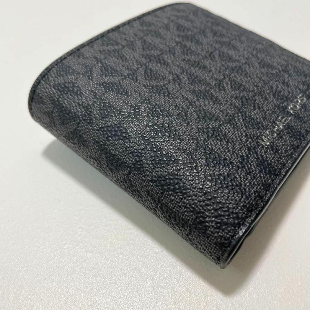 マイケルコース 折り財布 ウォレット 二つ折り シグネチャー ブラック レザー