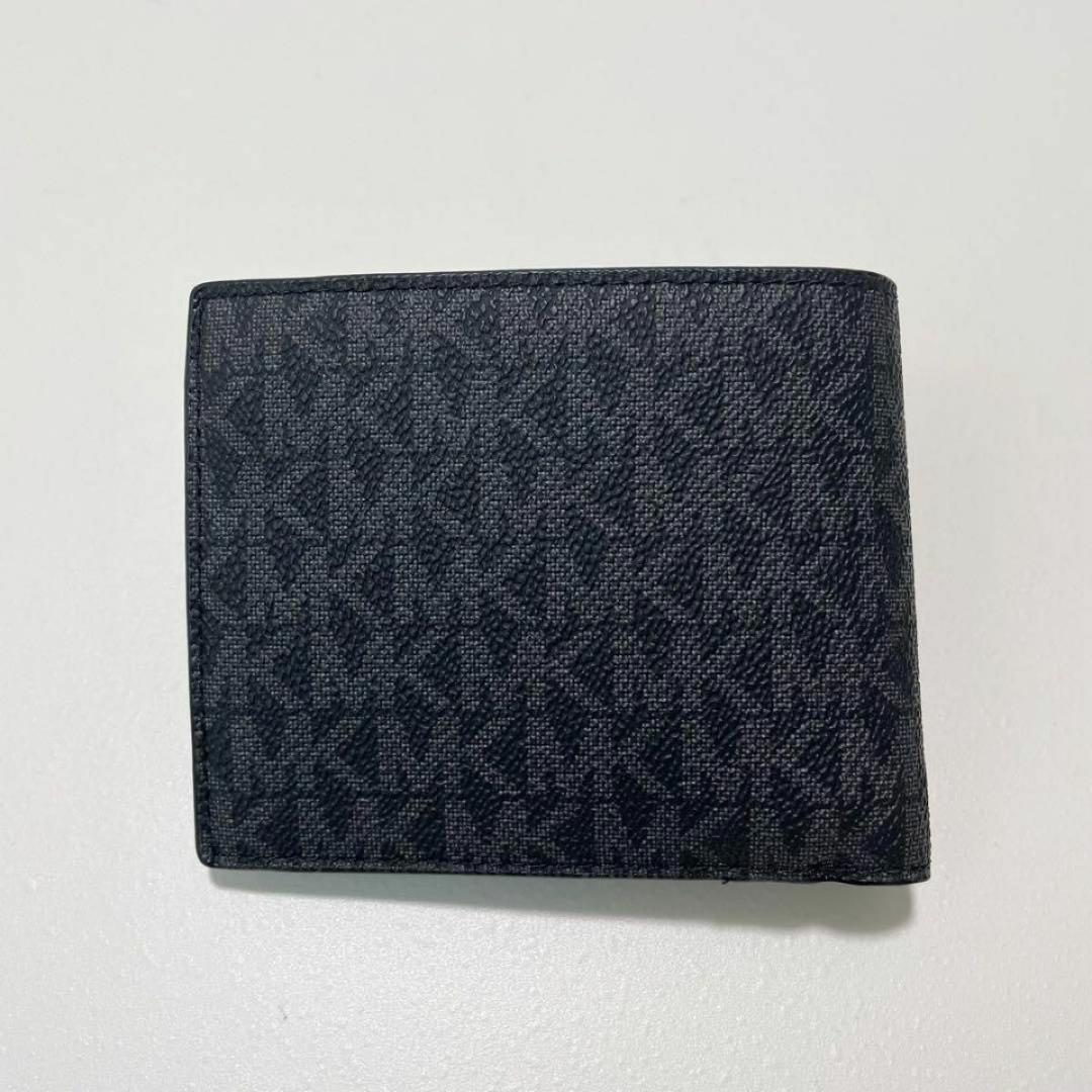 マイケルコース 折り財布 ウォレット 二つ折り シグネチャー ブラック レザー