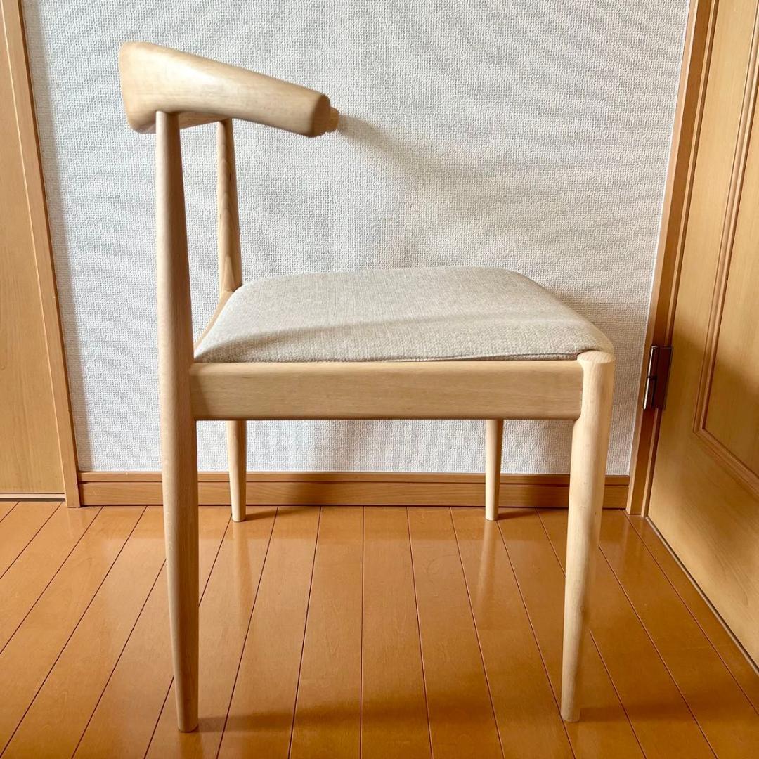 【美品】ニトリ　ダイニングチェア　Nコレクション C-01D 椅子　アームチェア