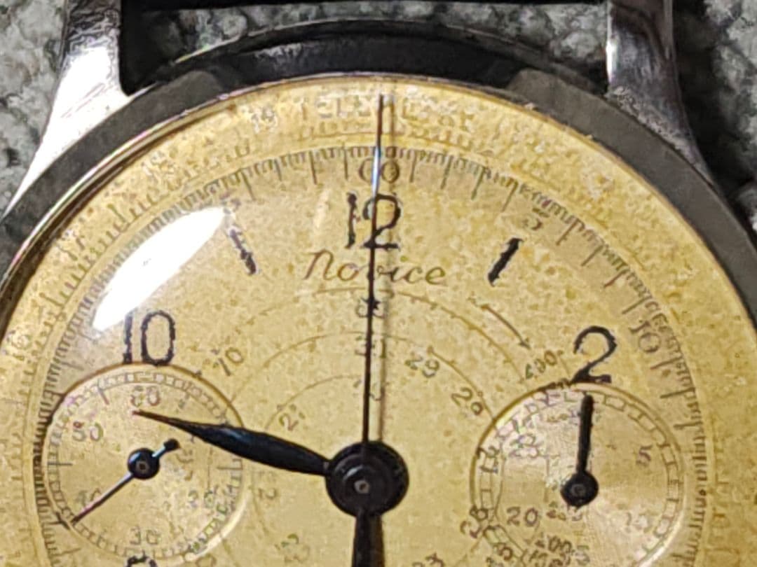 ランデロン　希少コラムホイール式　手巻き クロノグラフ 腕時計