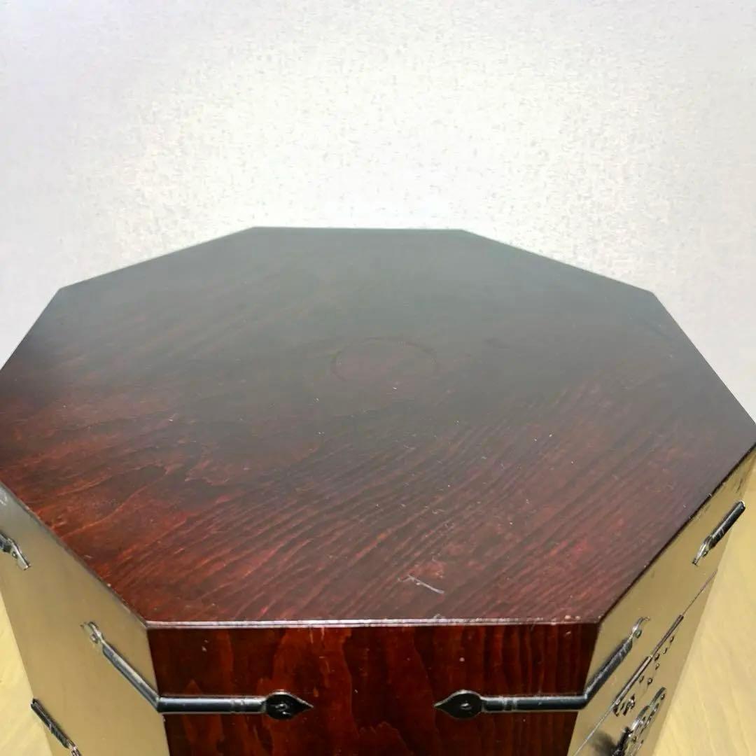 リュウ　ジン様用アンティーク　李朝家具　八角箱　帽子入れ 収納箱　韓国美術