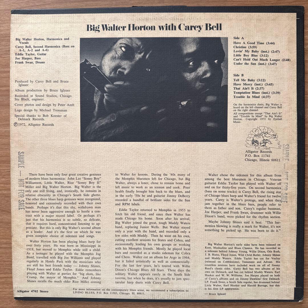 洋楽 Big Walter Horton With Carey Bell