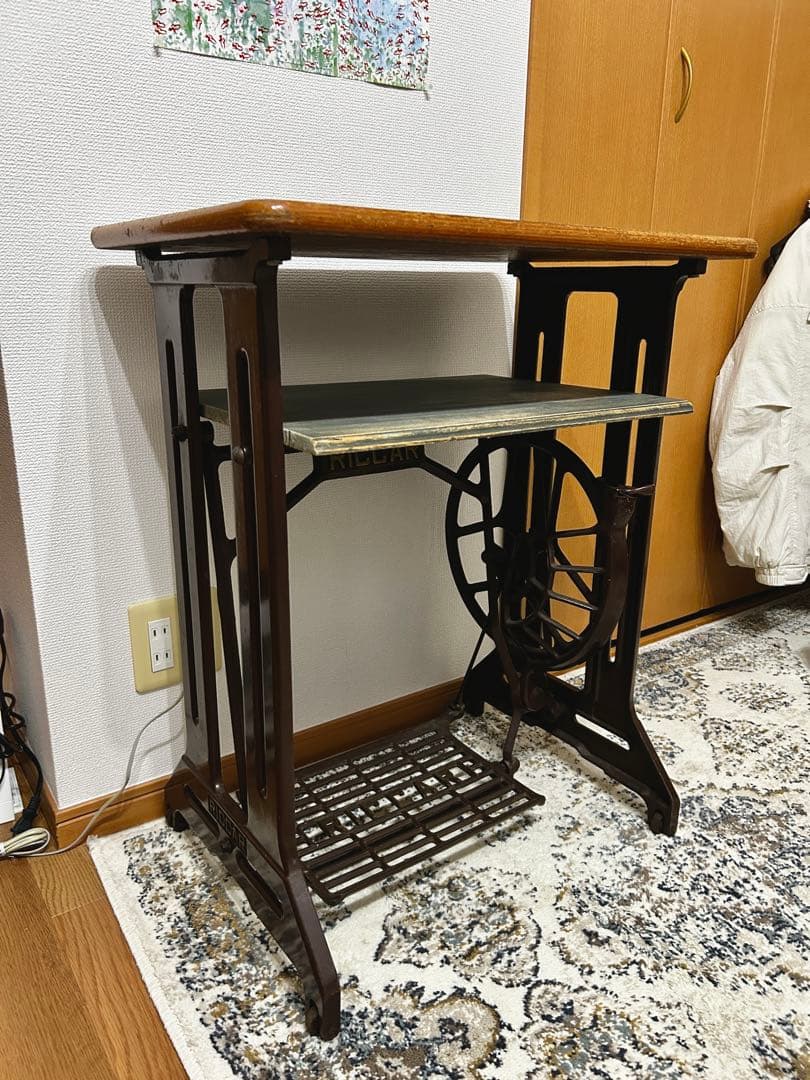 【chaaa】RICCAR ミシン台 アンティークテーブル