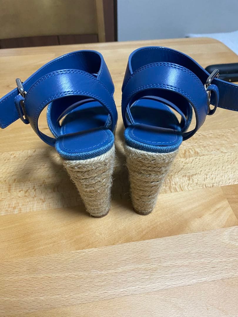 VUITTON デニム ウェッジサンダル