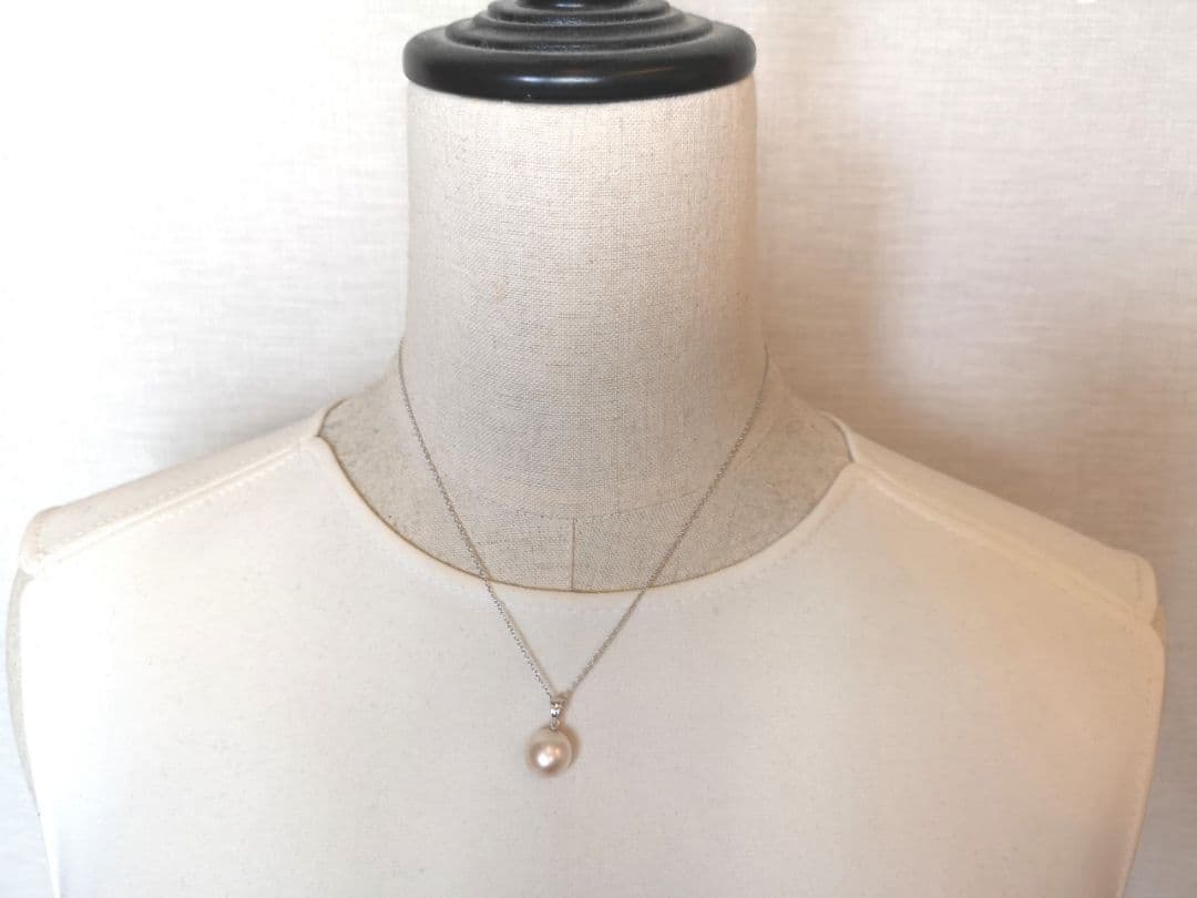 N108●　田崎真珠　TASAKI　タサキ　可愛い天然マベパールネックレス