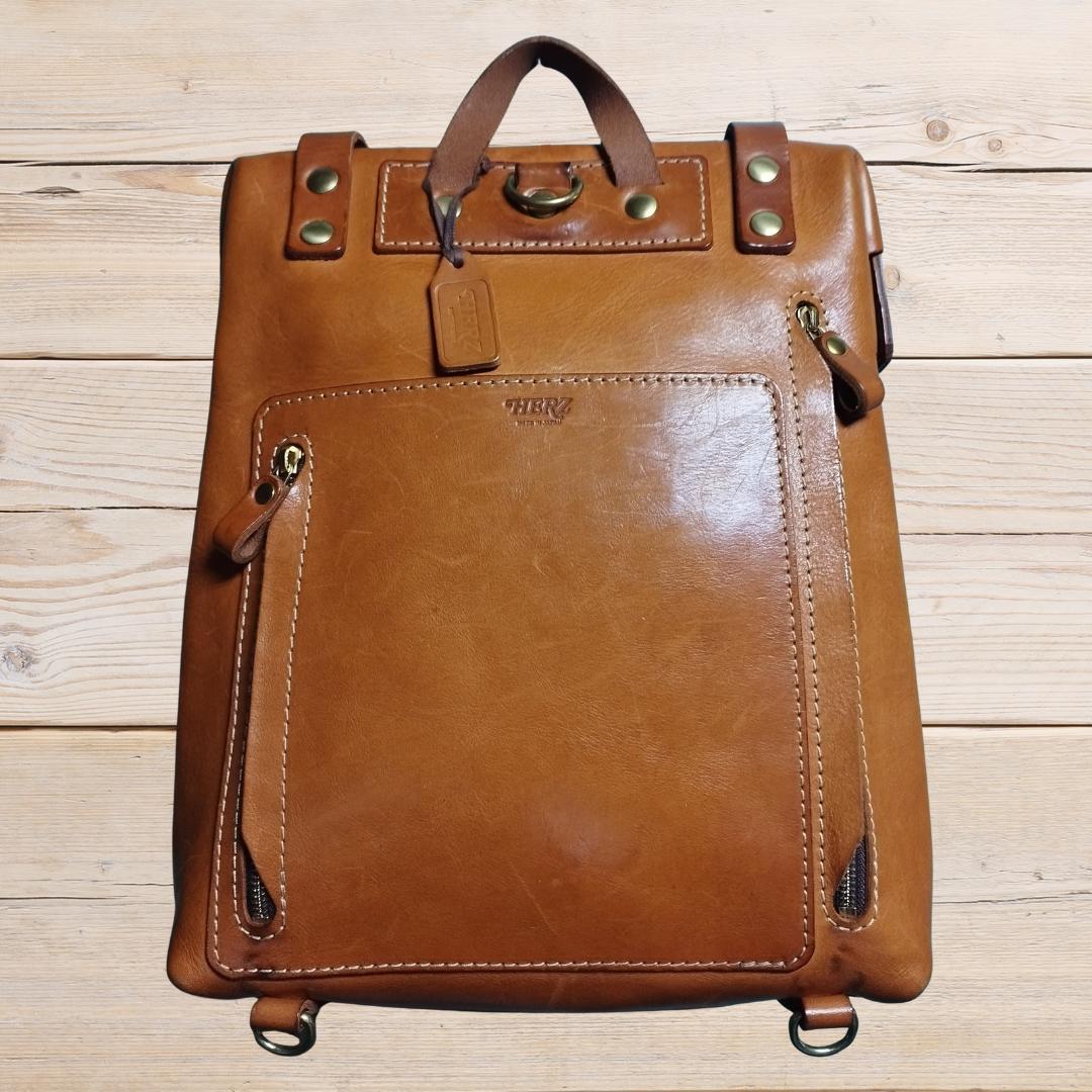 HERZ ラックスリュック・(R-143) N Big肩当て付き キャメル