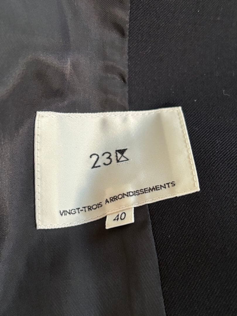 23区　紺ブレ　テーラードジャケット　金ボタン　セレモニー　ネイビー　40